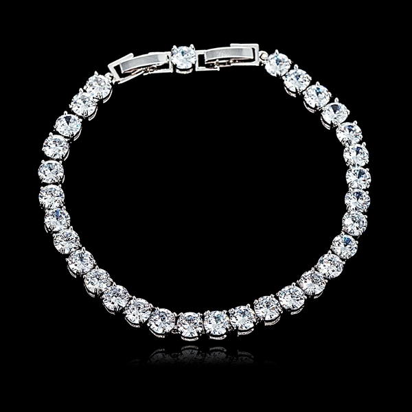 Picture of Sparkling Casual Cubic Zirconia Tennis Bracelet