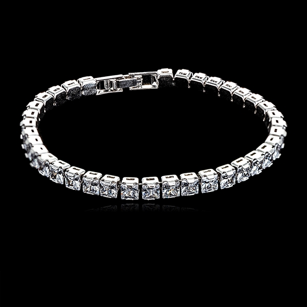 Picture of Low Cost Platinum Plated Casual Tennis Bracelet with Full Guarantee