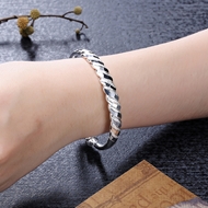 Picture of Attractive Platinum Plated 925 Sterling Silver Fashion Bangle with Unbeatable Quality