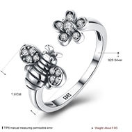 Picture of Buy 925 Sterling Silver Cubic Zirconia Adjustable Ring with Low Cost