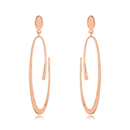 Picture of Low Cost Zinc Alloy Big Dangle Earrings with Low Cost