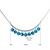 Picture of 16 Inch Blue Short Chain Necklace in Exclusive Design