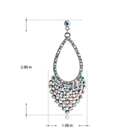 Picture of New Swarovski Element Colorful Dangle Earrings