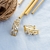 Picture of Bulk Gold Plated Artificial Crystal Stud Earrings Exclusive Online