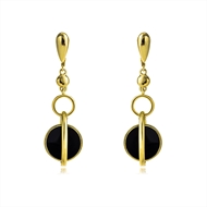 Picture of Buy Zinc Alloy Gold Plated Dangle Earrings with Wow Elements