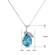 Picture of 16 Inch Blue Pendant Necklace in Exclusive Design