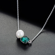 Picture of Famous Small Swarovski Element Pearl Pendant Necklace