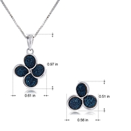 Picture of Impressive Blue Classic Necklace and Earring Set with Beautiful Craftmanship