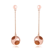 Picture of Brand New Rose Gold Plated Zinc Alloy Dangle Earrings with Full Guarantee