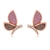 Picture of Distinctive Rose Gold Plated Butterfly Stud Earrings with Low MOQ