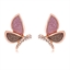 Show details for Distinctive Rose Gold Plated Butterfly Stud Earrings with Low MOQ