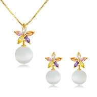 Picture of Classic Colorful Necklace and Earring Set with Speedy Delivery