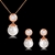 Picture of Trendy Rose Gold Plated Copper or Brass Necklace and Earring Set Shopping