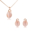 Show details for Buy Zinc Alloy White Necklace and Earring Set with Wow Elements