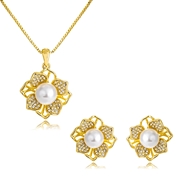 Picture of Classic Small Necklace and Earring Set in Exclusive Design