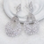 Picture of Unusual Big Cubic Zirconia Dangle Earrings