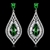 Picture of Good Quality Cubic Zirconia Platinum Plated Dangle Earrings