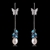 Picture of Best Selling Butterfly Swarovski Element Pearl Drop & Dangle Earrings