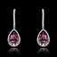 Show details for The Best Discount Platinum Plated Single Stone Drop & Dangle