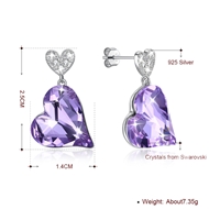 Picture of Fashion Swarovski Element Fashion Drop & Dangle Earrings