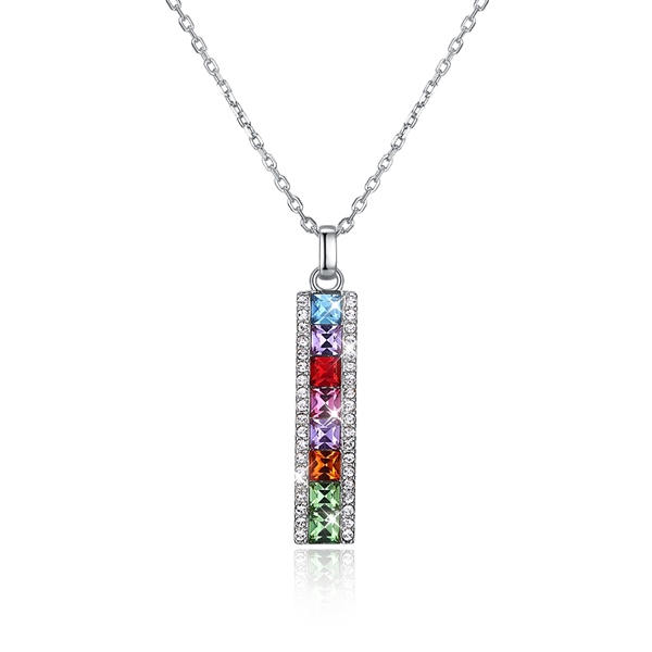 Picture of Stylish Small 925 Sterling Silver Pendant Necklace