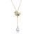 Picture of Hot Selling Platinum Plated Swarovski Element Pendant Necklace from Top Designer