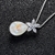 Picture of Charming Platinum Plated Swarovski Element Pendant Necklace As a Gift