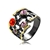 Picture of Charming Colorful Glass Fashion Ring As a Gift