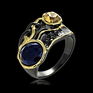 Picture of Classic Glass Fashion Ring with Low MOQ