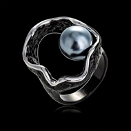 Picture of Classic Black Fashion Ring for Female