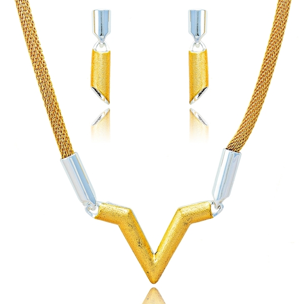 Picture of Attractive And Elegant Gold Plated None-Stone 2 Pieces Jewelry Sets