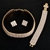 Picture of Fancy Medium Gold Plated 3 Piece Jewelry Set