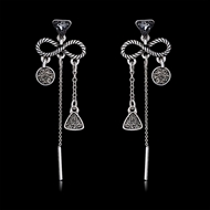 Picture of Great Glass Classic Dangle Earrings For Your Occasions