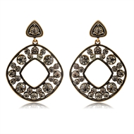 Picture of Recommended Platinum Plated Medium Dangle Earrings from Top Designer