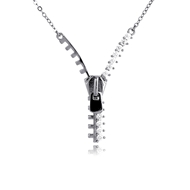 Picture of Designer Platinum Plated Cubic Zirconia Pendant Necklace with No-Risk Return