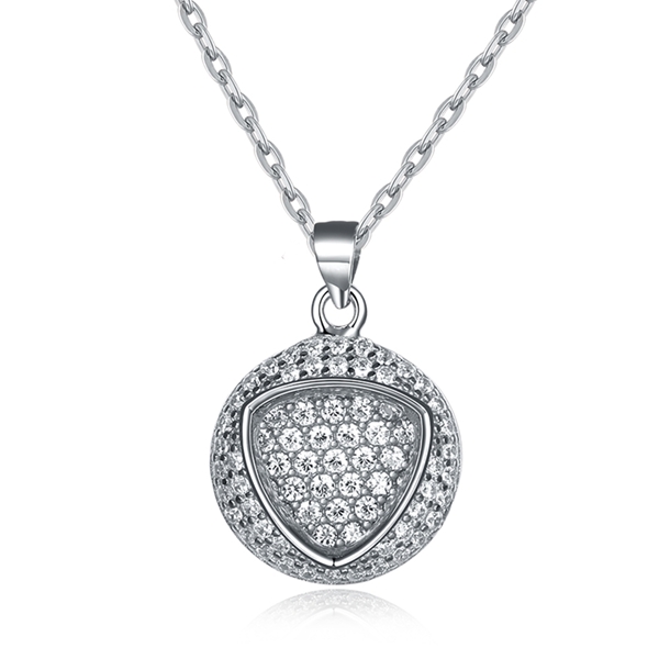 Picture of Fashion Platinum Plated Pendant Necklace From Reliable Factory