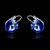Picture of Superb Quality Platinum Plated Dark Blue Hook