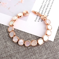 Picture of Zinc Alloy Rose Gold Plated Fashion Bracelet from Reliable Manufacturer