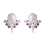 Show details for Featured White Zinc Alloy Stud Earrings From Reliable Factory