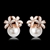 Picture of Artificial Pearl Zinc Alloy Stud Earrings with Member Discount