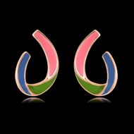 Picture of Fashion Enamel Colorful Stud Earrings