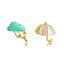 Show details for Classic Enamel Stud Earrings with Fast Shipping