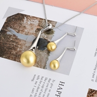 Picture of Dubai Zinc Alloy Necklace and Earring Set with Fast Shipping