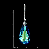 Picture of The Youthful And Fresh Style Of Zinc-Alloy Platinum Plated Drop & Dangle