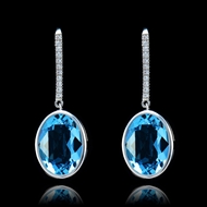 Picture of Excellent Quality  Swarovski Element Platinum Plated Drop & Dangle