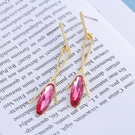 Picture of Zinc Alloy Artificial Crystal Dangle Earrings from Certified Factory