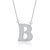 Picture of Hypoallergenic Platinum Plated White Pendant Necklace from Certified Factory