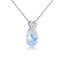 Show details for Designer Platinum Plated Colorful Pendant Necklace with Easy Return