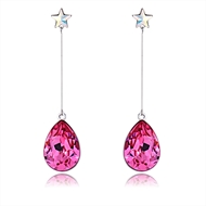 Picture of Eye-Catching Pink Fashion Dangle Earrings with Member Discount