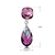 Picture of Zinc Alloy Purple Dangle Earrings from Certified Factory